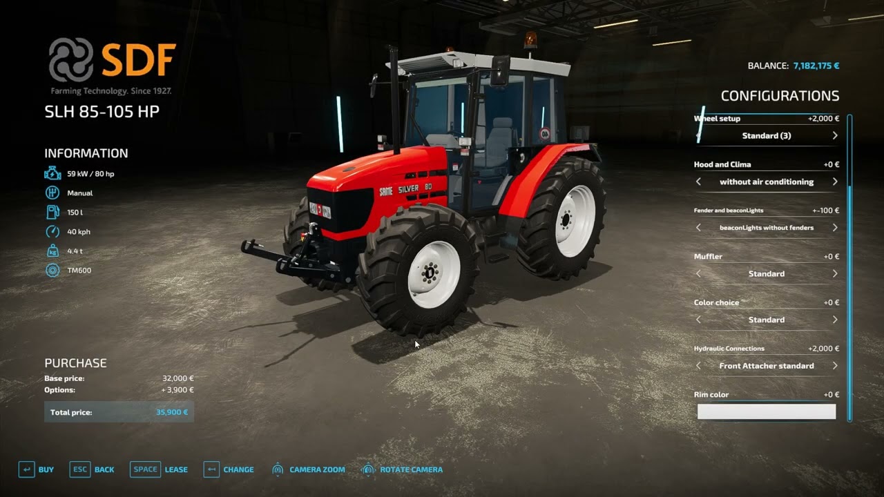 Pack Same-Lamborghini-Huerlimann 80-105 HP, Mod FS22.