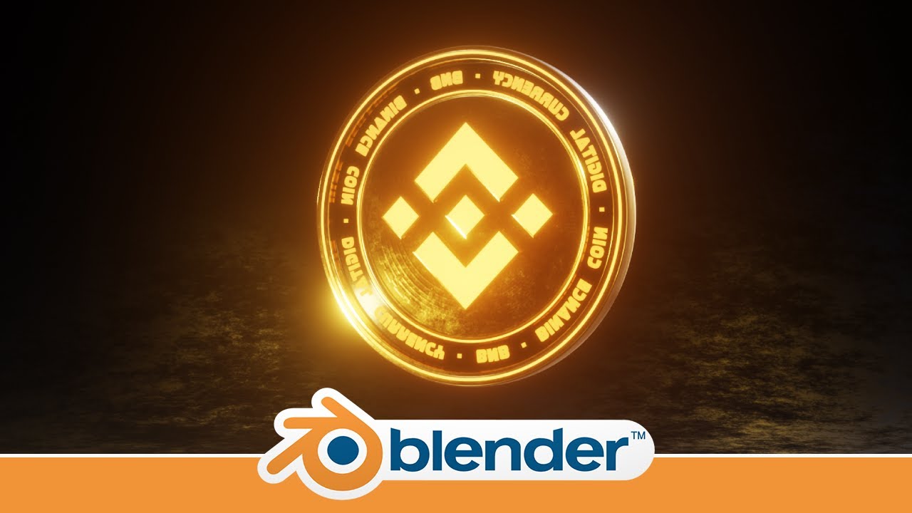 3D Binance Coin modeling in Blender 3.0