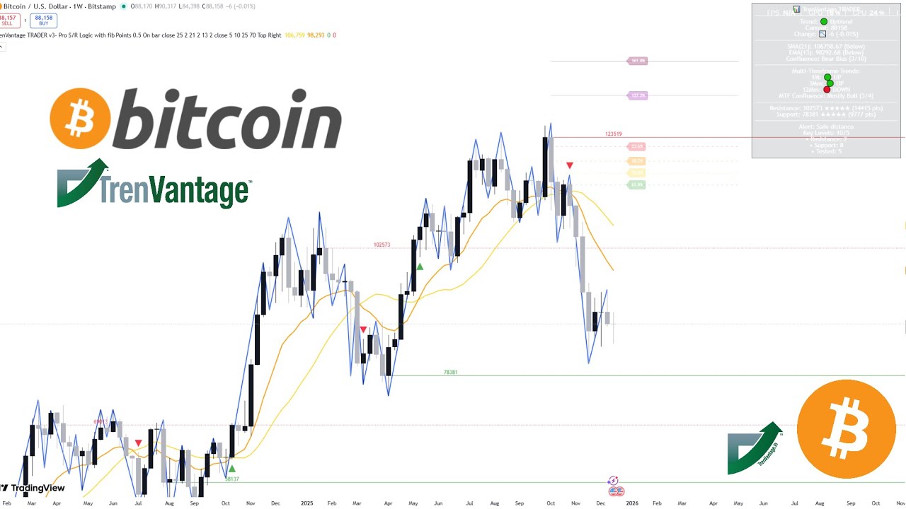 Bitcoin (BTC) Multi-Timeframe Trend Analysis | TrenVantage Indicator