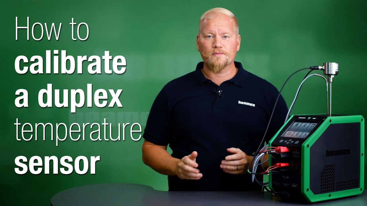 How to calibrate a duplex temperature sensor