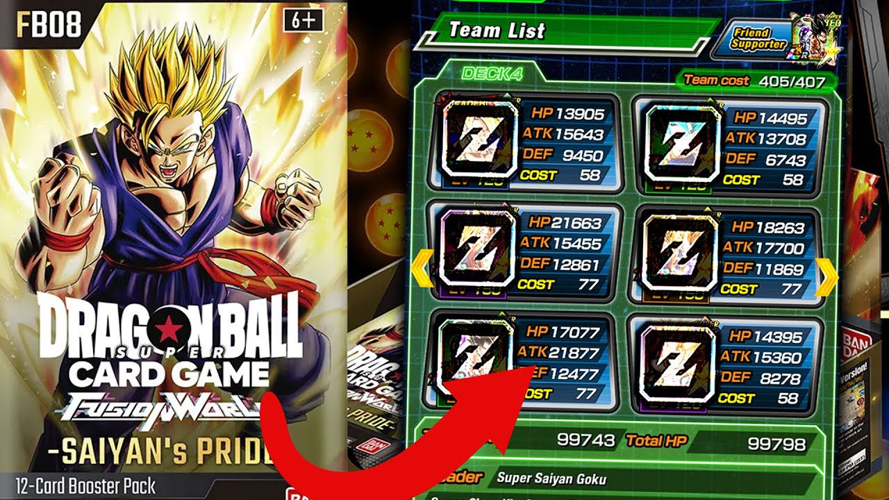 Dragon Ball Super Cards = My F2P Dokkan Team #9 (HUGE SUCCESS)