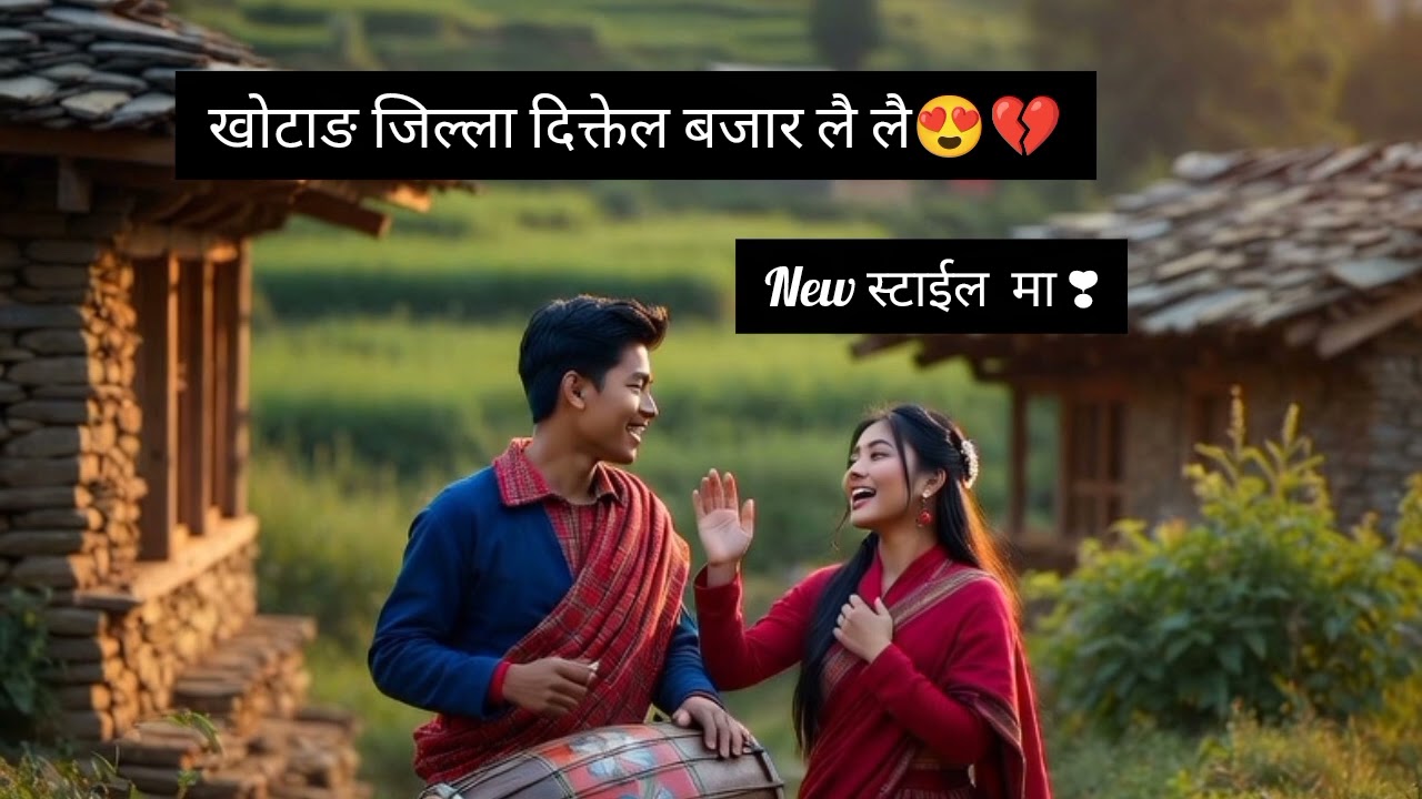🎵 Title:खाेटाङ् जिल्ला दिक्तेल बजार लै लै😍😘#new #nepali #ai#song#connten #cartoon🙏🙏