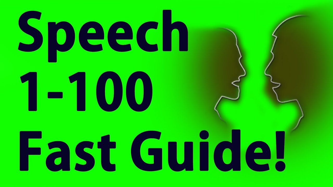 Speech 1-100 in Minutes - Skyrim Fastest way to level - YouTube