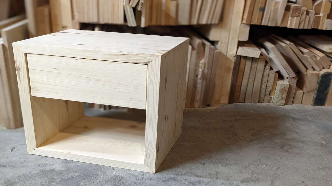Making a Bedside Table with Drawer From 2x4's