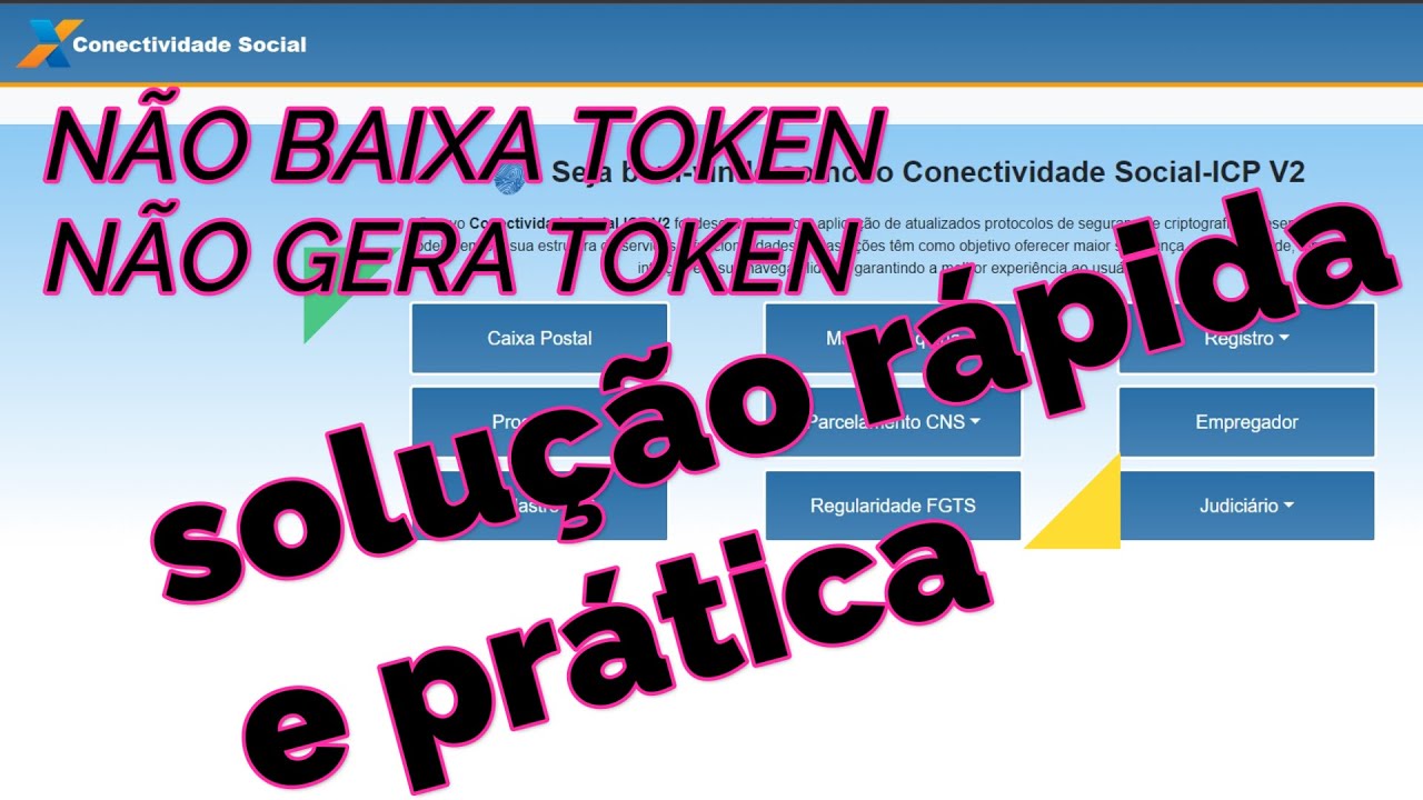 Solução rápida e prática-Não baixa token Não gera token-Conectividade Social IcpV2-Traduzindo ICPv2