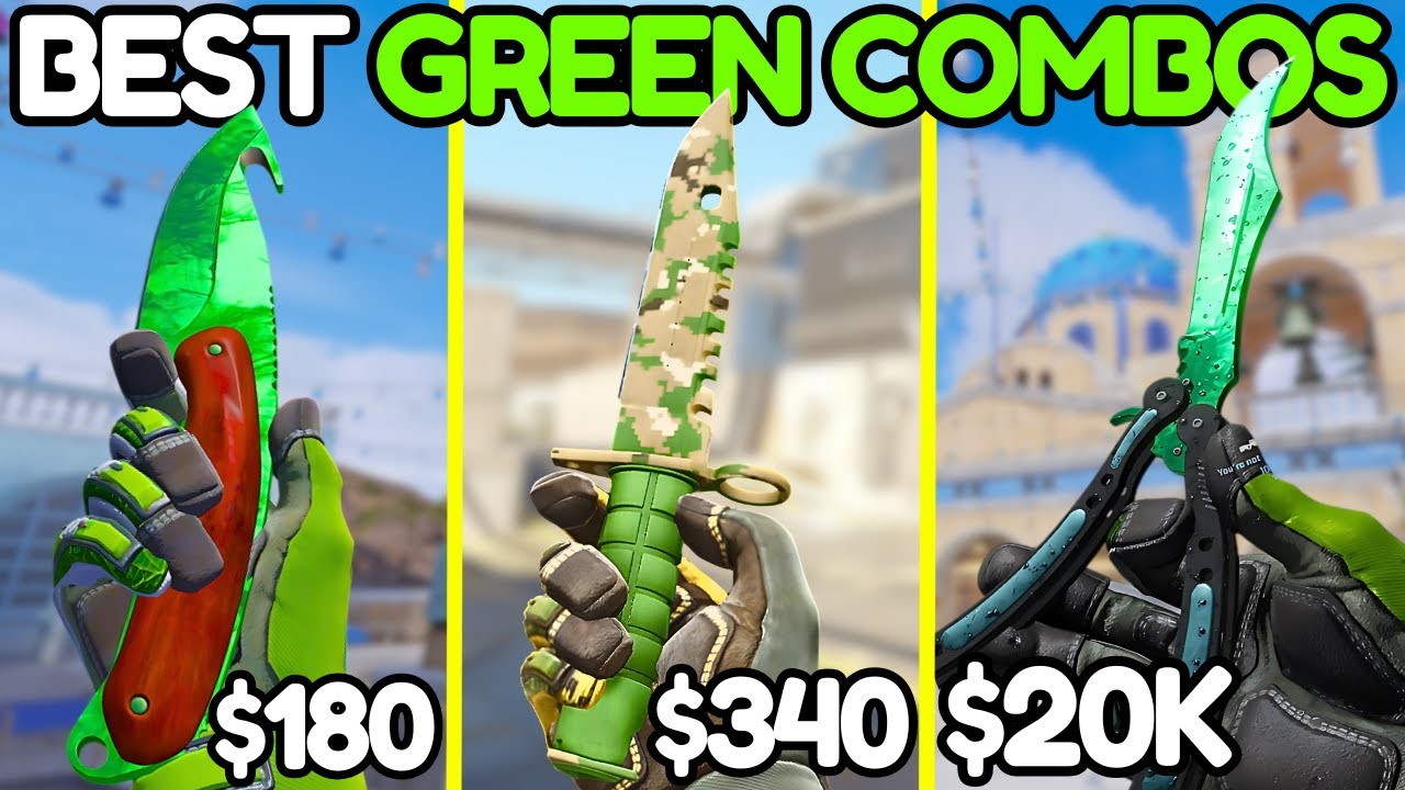 Лучшие зеленые наборы ножей и перчаток на любой бюджет (наборы ножей и перчаток CS2 2025)