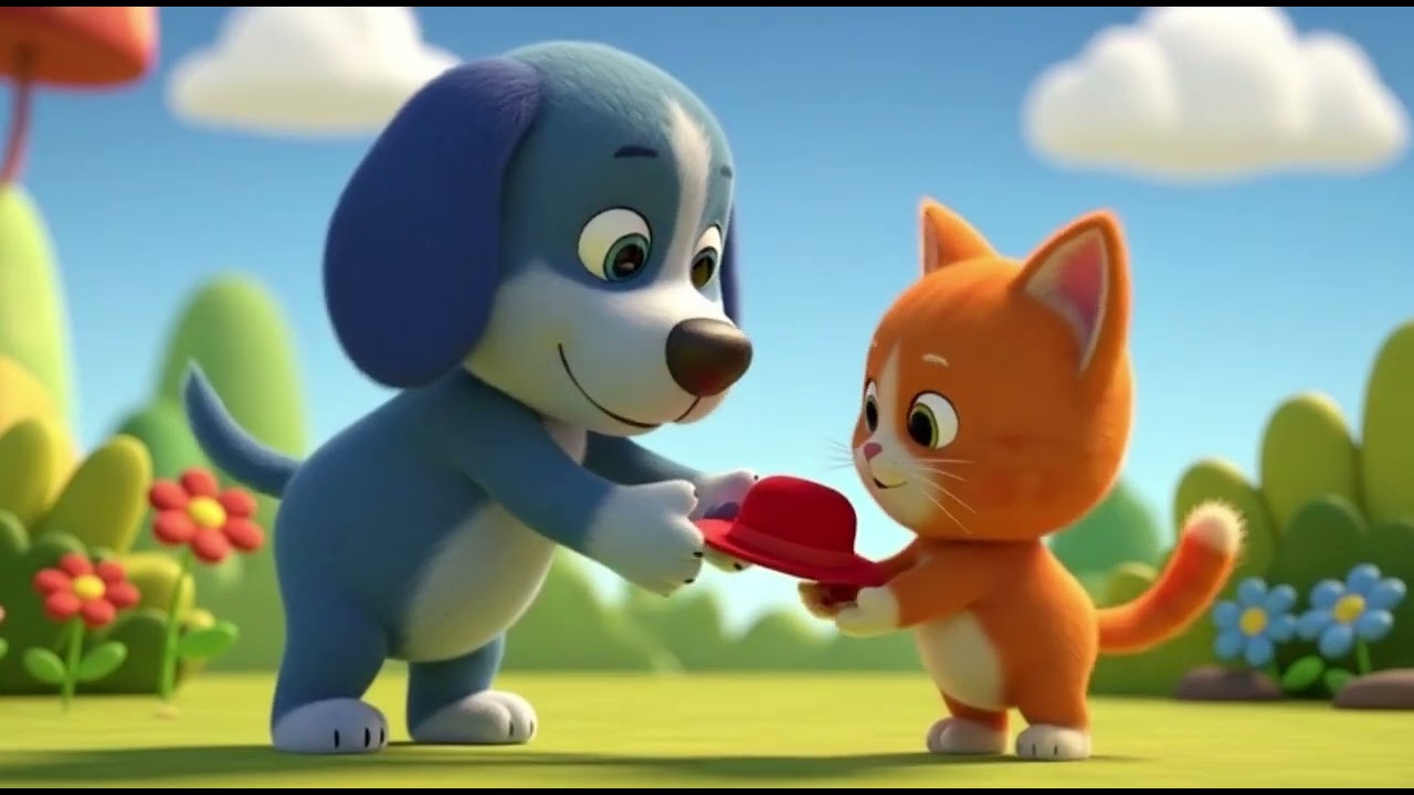 Benny The Blue Puppy Songs For Toddlers  | Fun Song Videos -  Rainbow Rocket Kids Tv