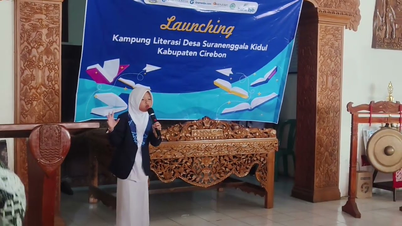Launching kampung Literasi Desa Suranenggala Kidul Kab. Cirebon