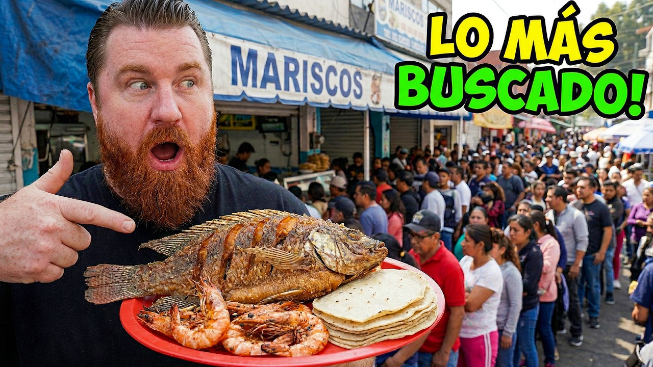 La Reina de los MARISCOS 🐟 Mojarras Gigantes, Filetes de Pescado y Camarones + Tour de Semana Santa