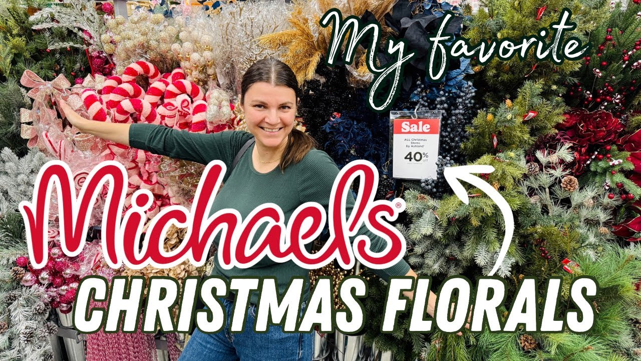 ЛУЧШИЕ рождественские цветы для изготовления венков в Michaels ♥️🌿