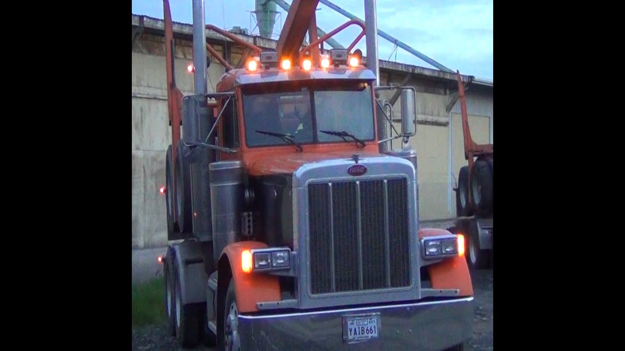Jan hauling logs from Mt. Ashland area to Sun Studs in Roseburg, Oregon 2of2