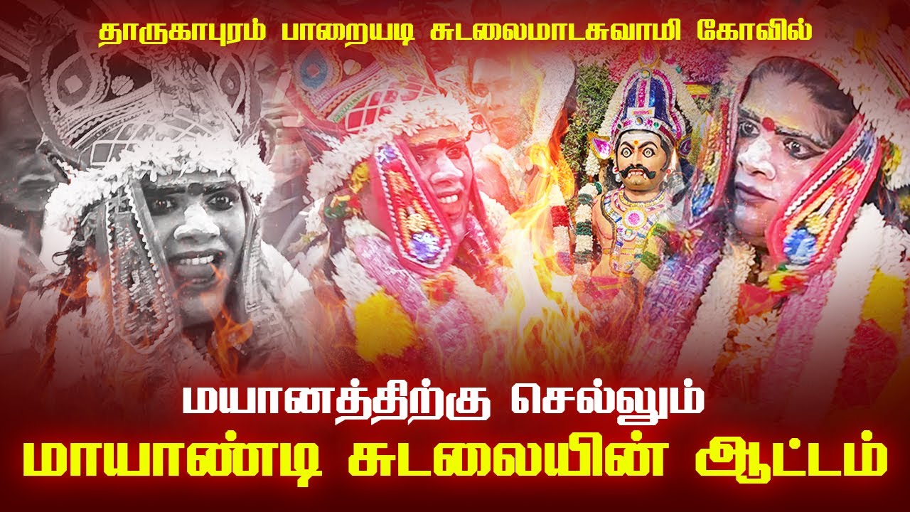 மயானத்திற்கு செல்லும் மாயாண்டி சுடலை யின் ஆட்டம் | தாருகாபுரம் பாறையடி சுடலைமாடசுவாமி கொடை விழா 💥