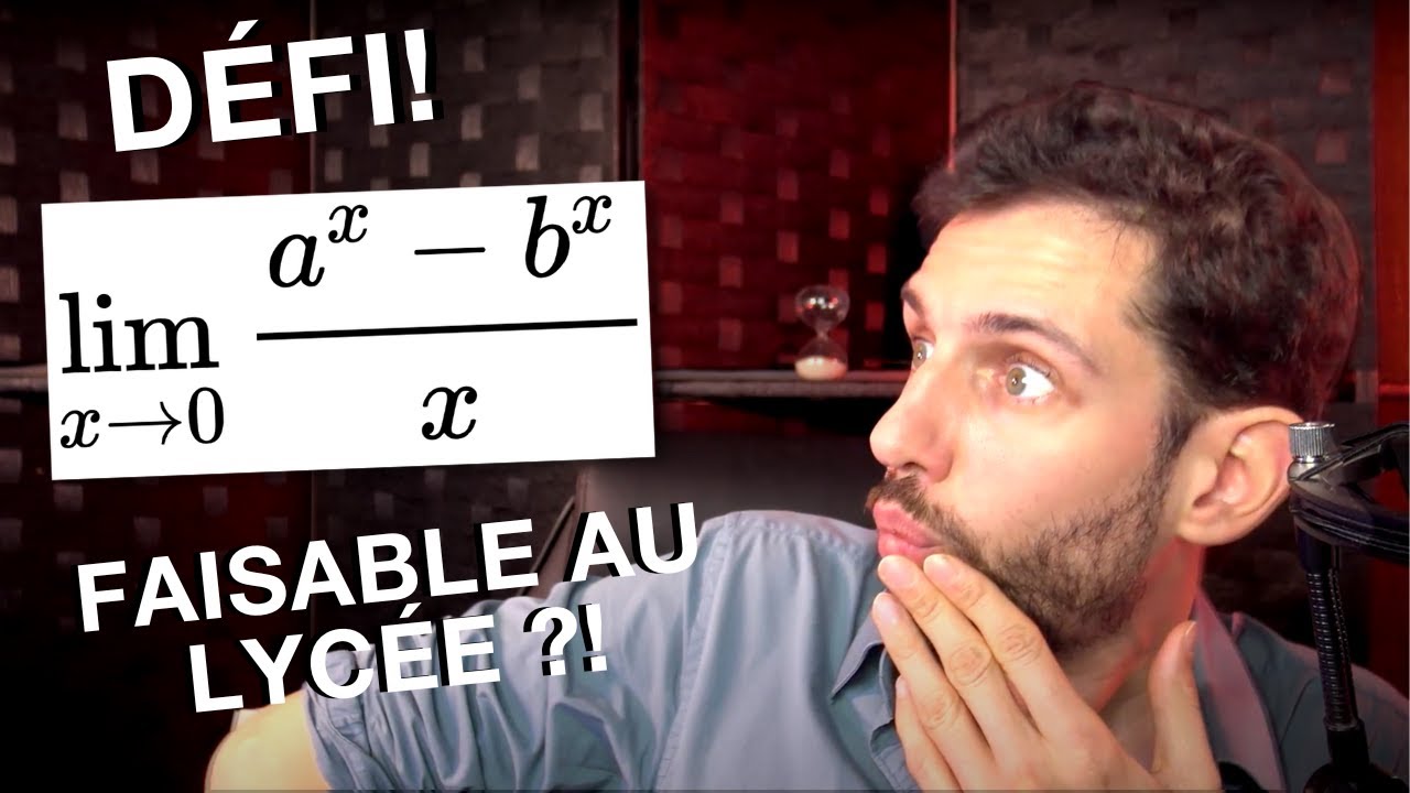 DEFI ! Calcul de limite faisable avec des maths de lycée !