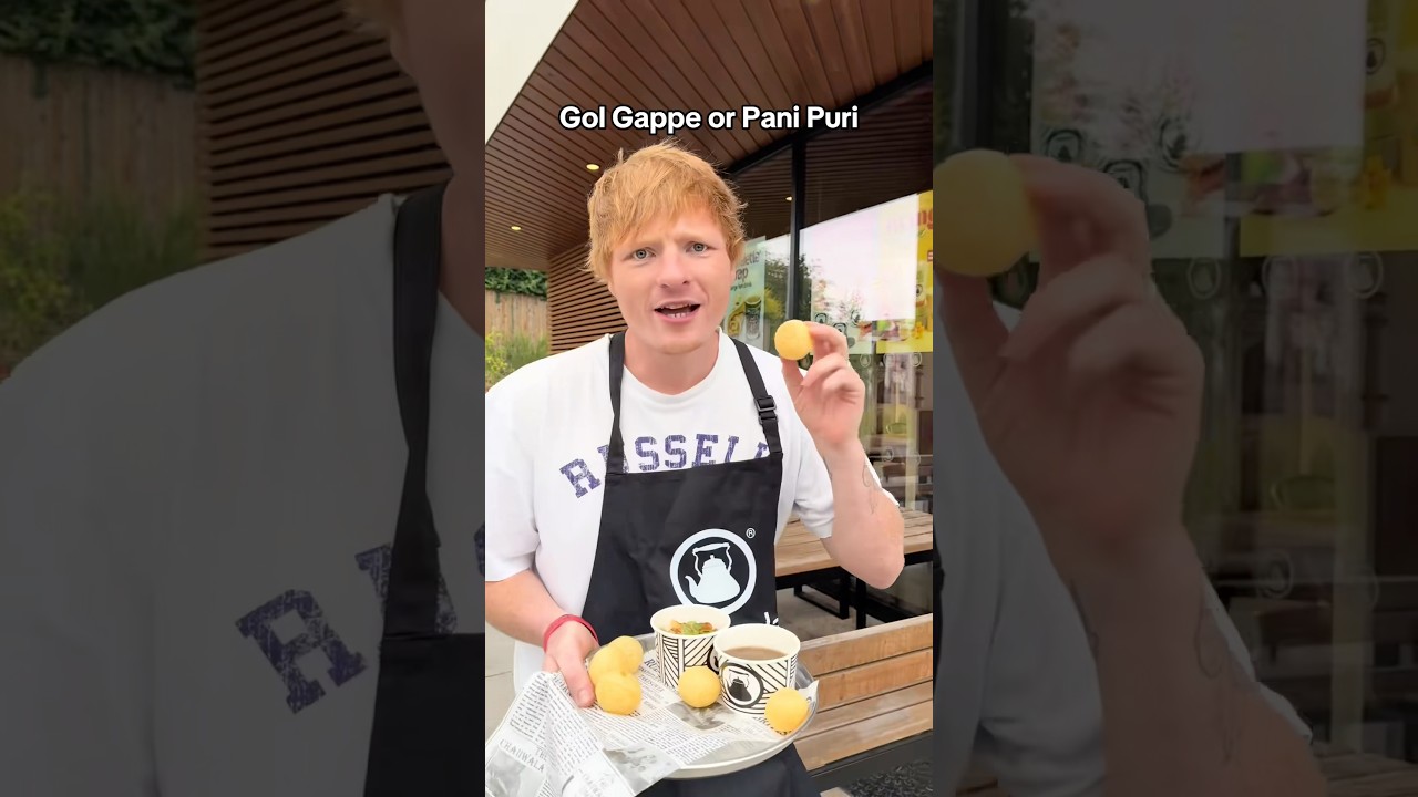 Ed Sheeran eating Indian food?! 🇮🇳