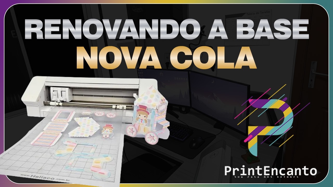Como Passar Cola na Base de Recorte da Silhouette Studio