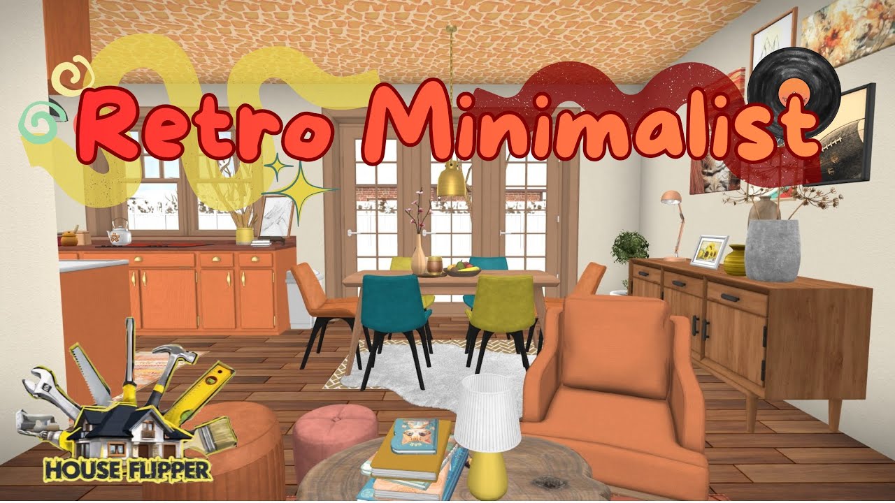 RETRO MINIMALIST 💛🛵 || HOUSE FLIPPER MOBILE
