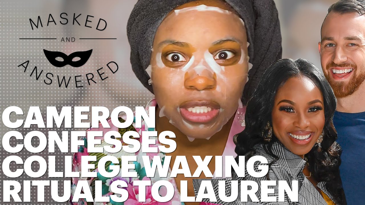 Love Is Blind's Lauren & Cameron Are Face Mask Couple Goals | Masked And Answered | Marie Claire