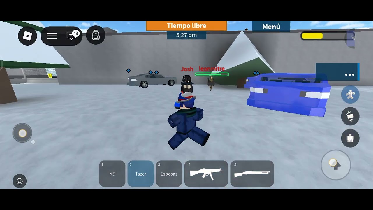 Hola a todos bien estoy jugando Roblox pero el juego PRISON LIFE bueno Espero disfrute el vídeo 