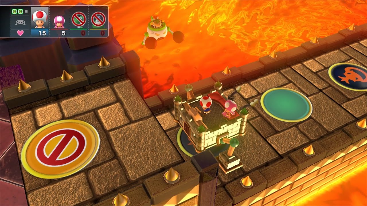 Mario Party 10 Bowser Party #1025 Toad, Toadette, Yoshi, Spike Chaos Castle Master Difficulty