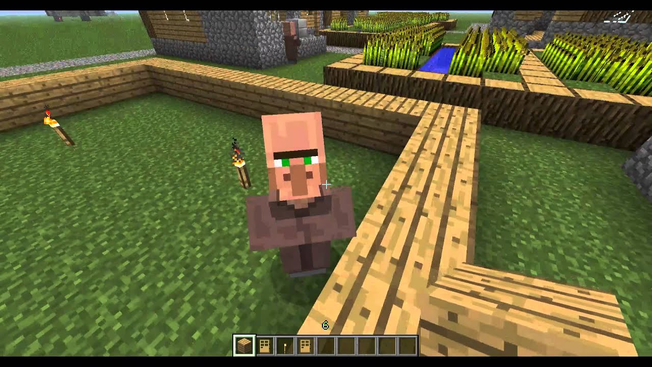 Minecraft Tutorial 1.4.4 - Capture and Breed Villagers
