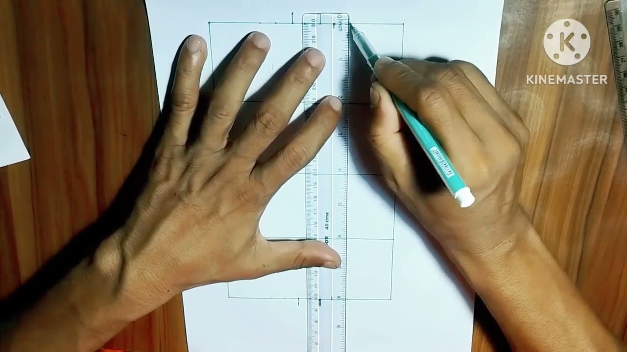 একটি আন্তর্জাতিক হকি মাঠ অংকন পদ্ধতি :-