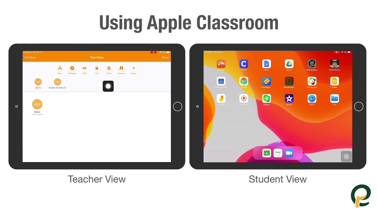 Использование Apple Classroom (версия 3.2) | Просмотр для учеников и учителей