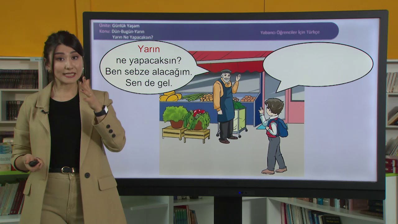 Yabancı Öğrenciler İçin Türkçe - İlkokul 28. Ders: Dün-Bugün-Yarın, Yarın Ne Yapacaksınız?