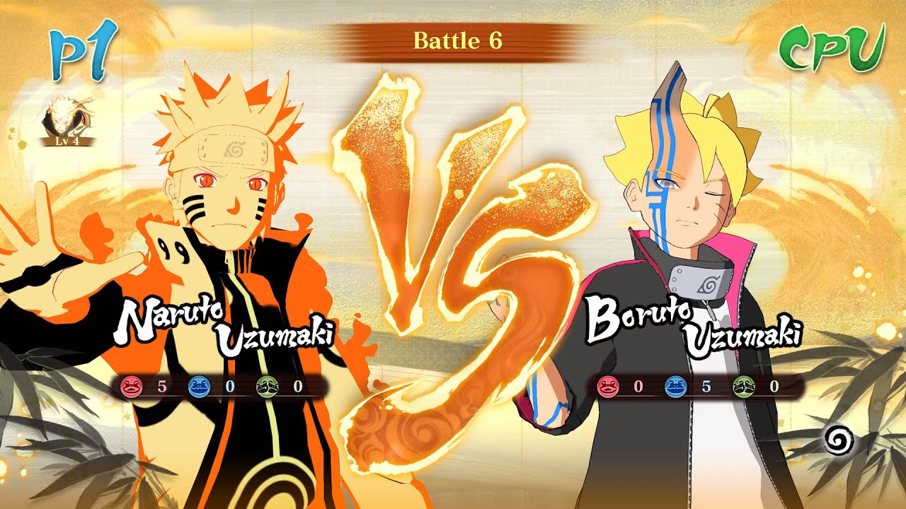 Naruto (Kurama) vs Boruto (Karma Progression) - Naruto X Boruto Ultimate Ninja Storm Connections
