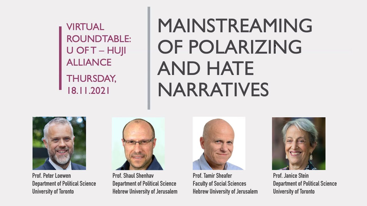 Virtual Roundtable: Mainstreaming of Polarizing and Hate Narratives
