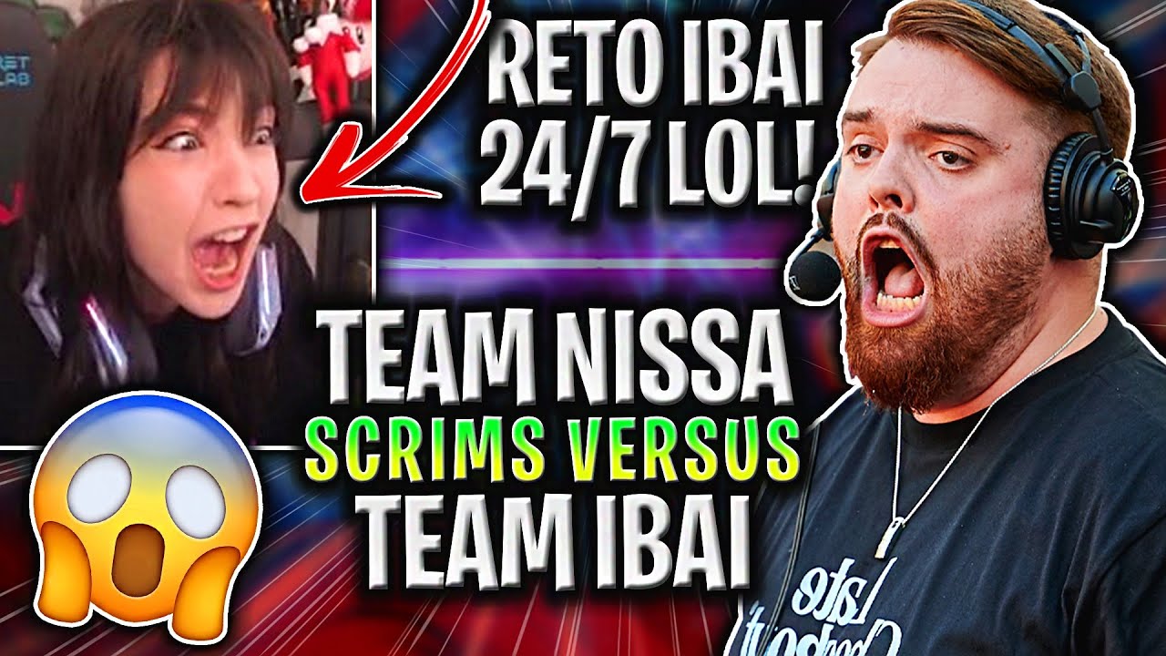 TEAM IBAI vs TEAM NISSAXTER 😱SCRIMS🔥 IBAI vs NISSAXTER | RETO IBAI 24 HORAS PRO DE LOL!