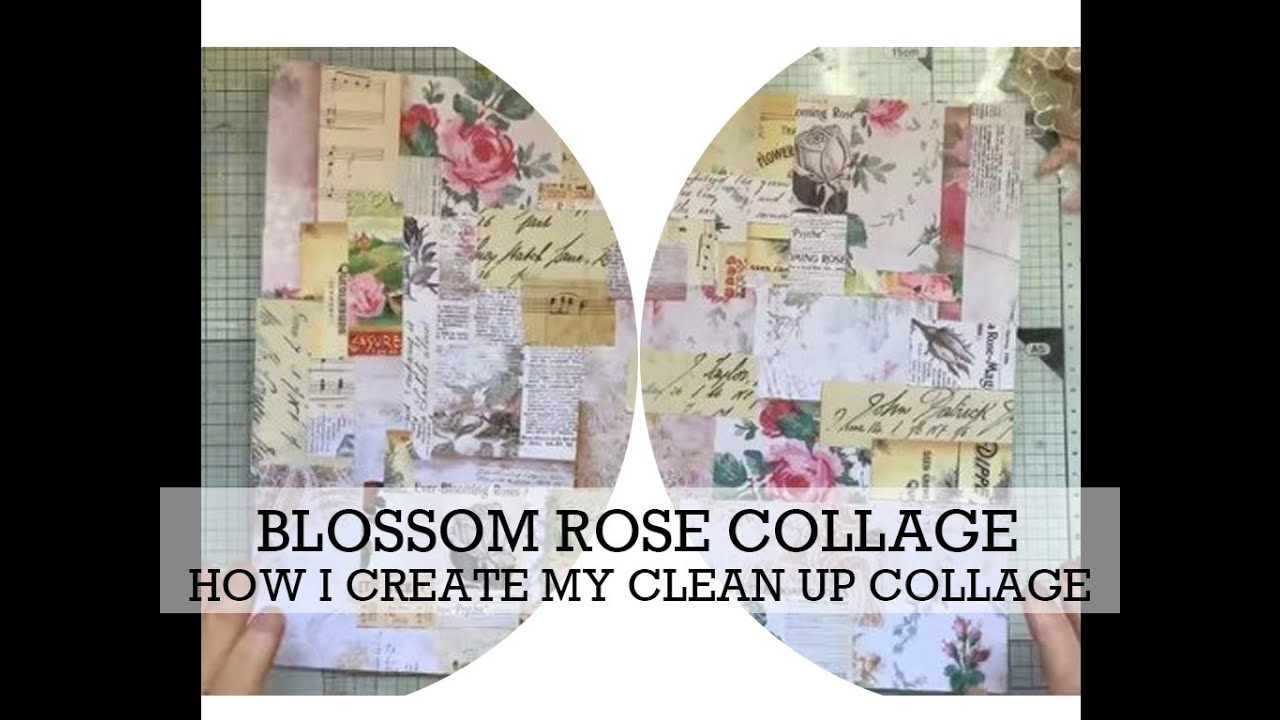 Collage with left over Scraps that became the Mini kit on Ko-fi