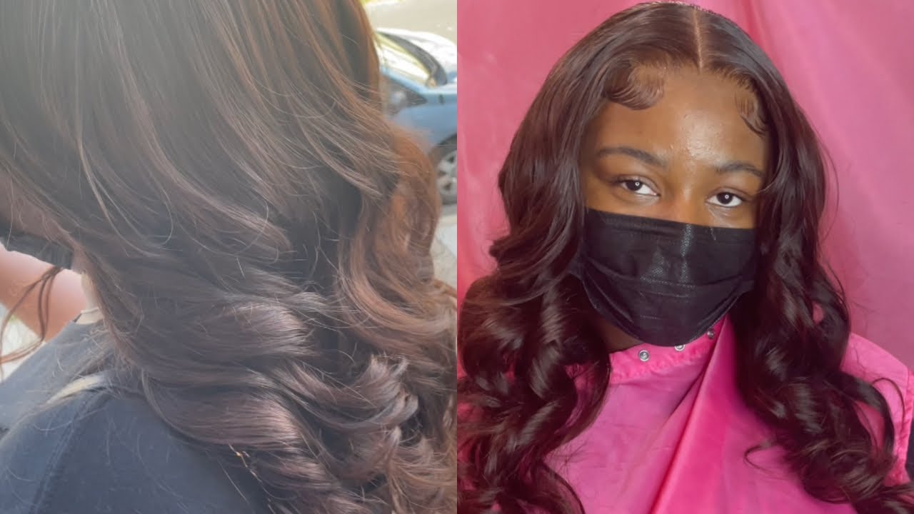 The Perfect Brown Closure Sew-in with Curls | 10 Min Bleach Bath | UniquelyMadeHairCo 👑