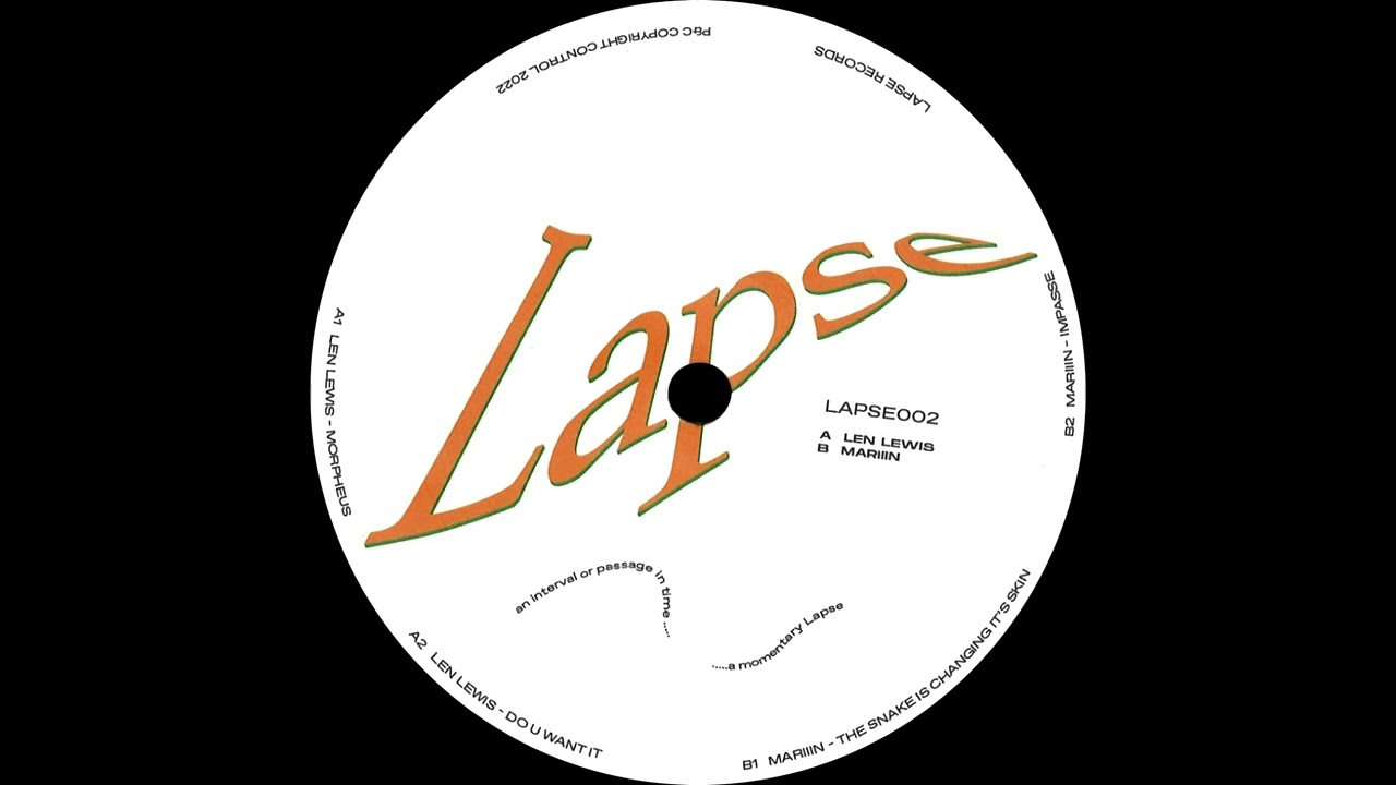 Len Lewis - Do U Want It [LAPSE002]
