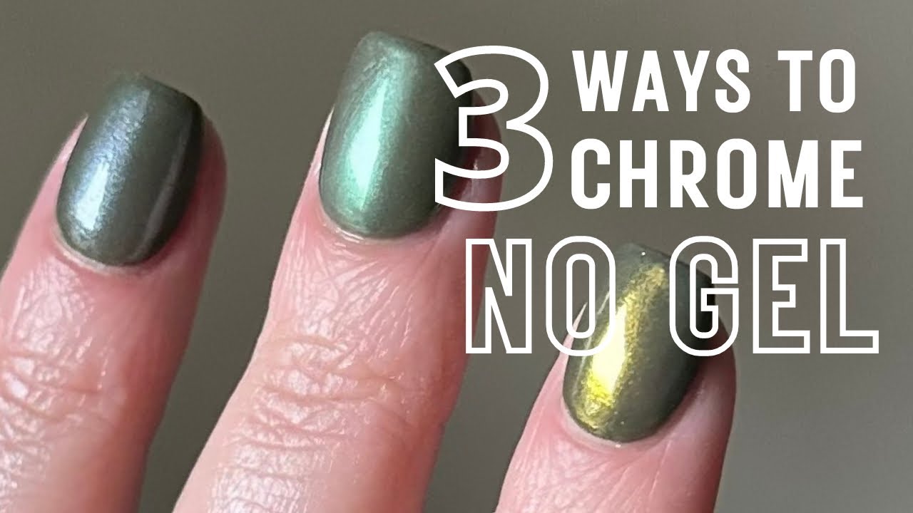 Get The Perfect Chrome Nails At Home With No Gel!