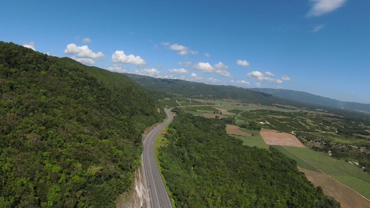 Drone flight Jamaica North South Highway Part 1 St. Catherine to St. Ann