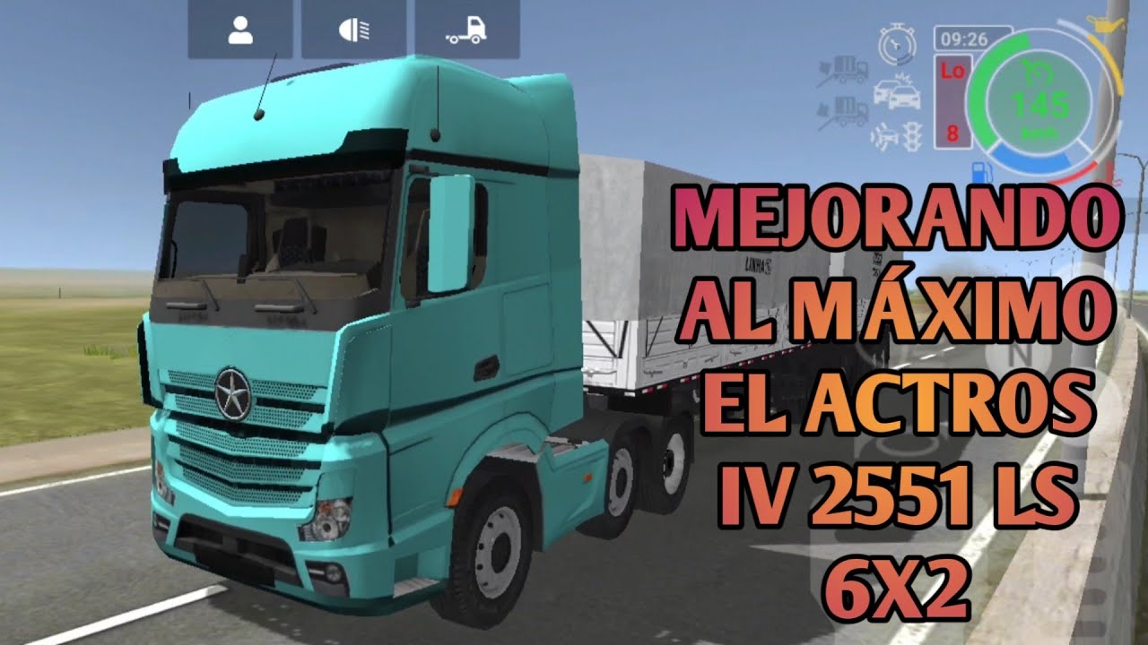 GRAND TRUCK SIMULATOR 2 MEJOR CONFIGURACIÓN  PARA EL ACTROS IV 2551 LS 6X2  - GTS 2 - GTS2