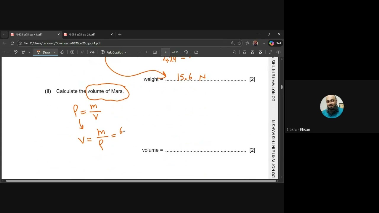 Problem Solving Theory p41 Nov 25 Igcse Physics 0625