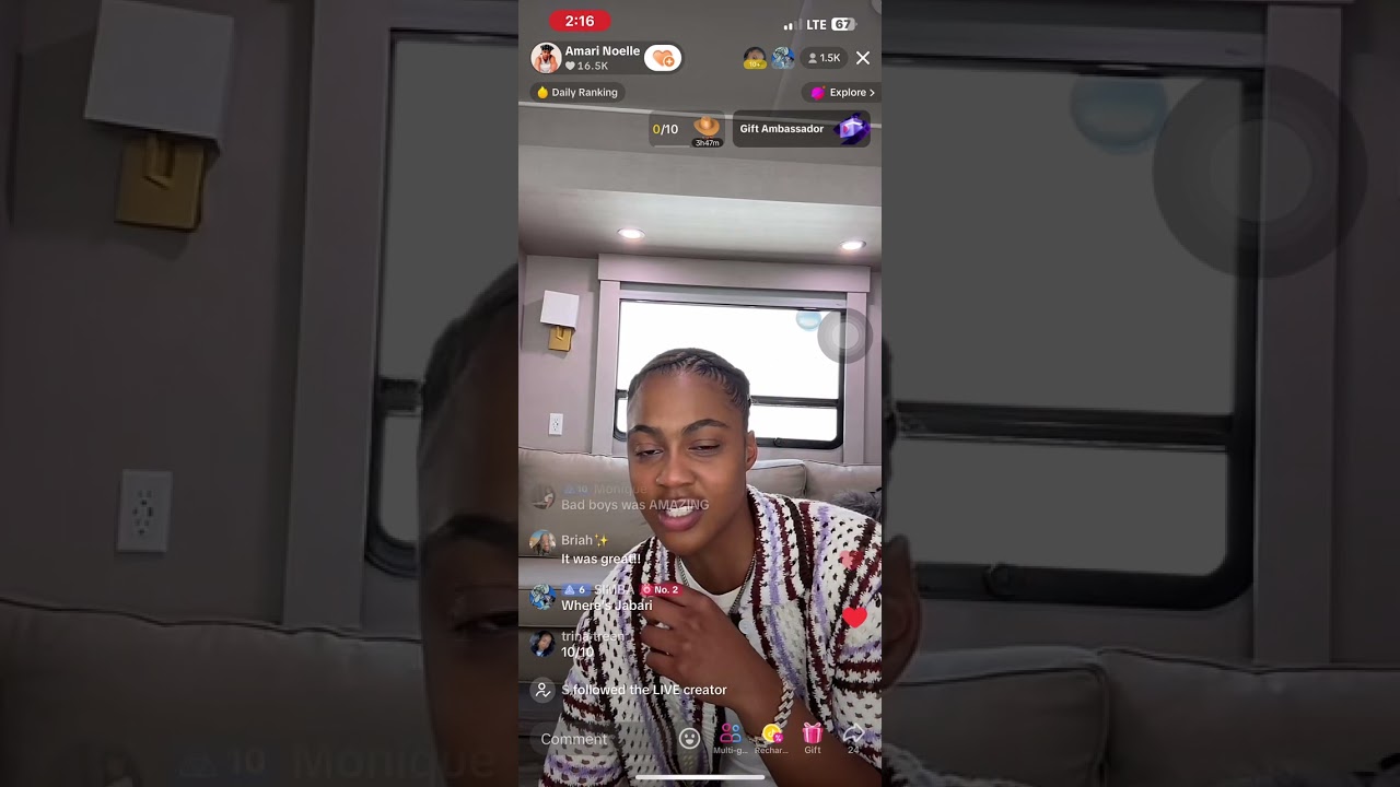 Amari Noelle TikTok live June 14, 2024