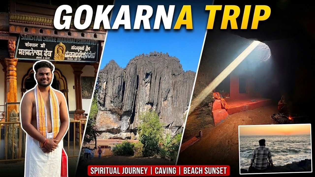 Exploring Gokarna 🔥 | Beaches, Caves & Sunset Views | Gokarna Travel Vlog | Omi Vlogs