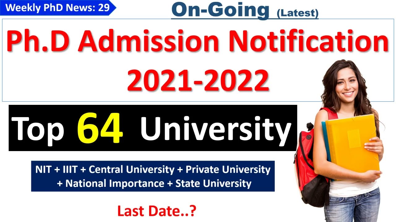 PhD Admission Notification 2021 in 64 University | PhD Admission 2021 | PhD Notice 2021 | PhD 2021
