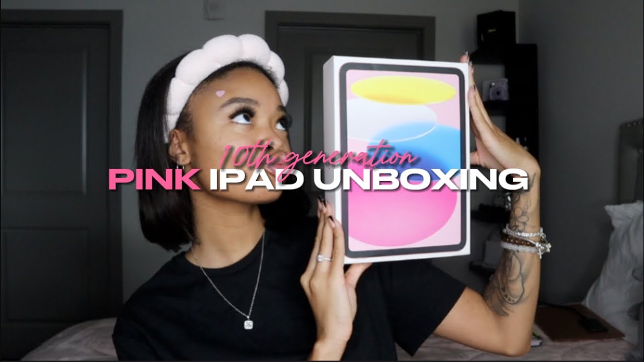 Распаковка розового iPad 10-го поколения | Настройка и аксессуары Apple Pencil
