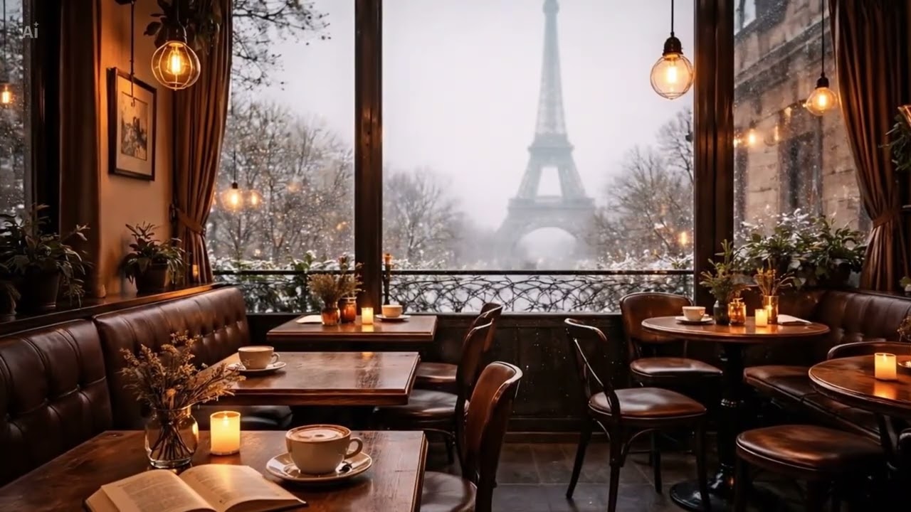 Lo-Fi Piano in Paris | Cozy Café Ambience for Focus & Relaxation (Instrumental)