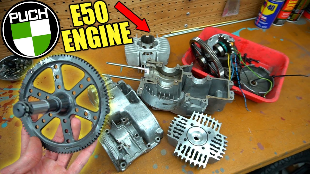 Making my MOPED FASTER!  Puch Maxi 64cc POLINI Kit e50 & GEARS!