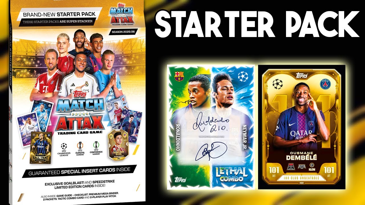 Распаковка стартового набора Match Attax 25/26 🔥