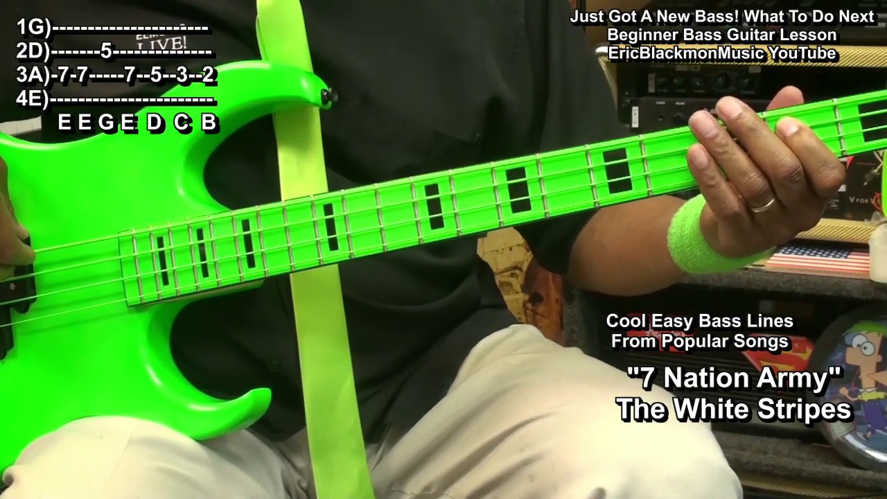 Just Got A New Bass Guitar? What To Do Next + Easy Bass Lines Lesson @ericblackmonmusicbass9175