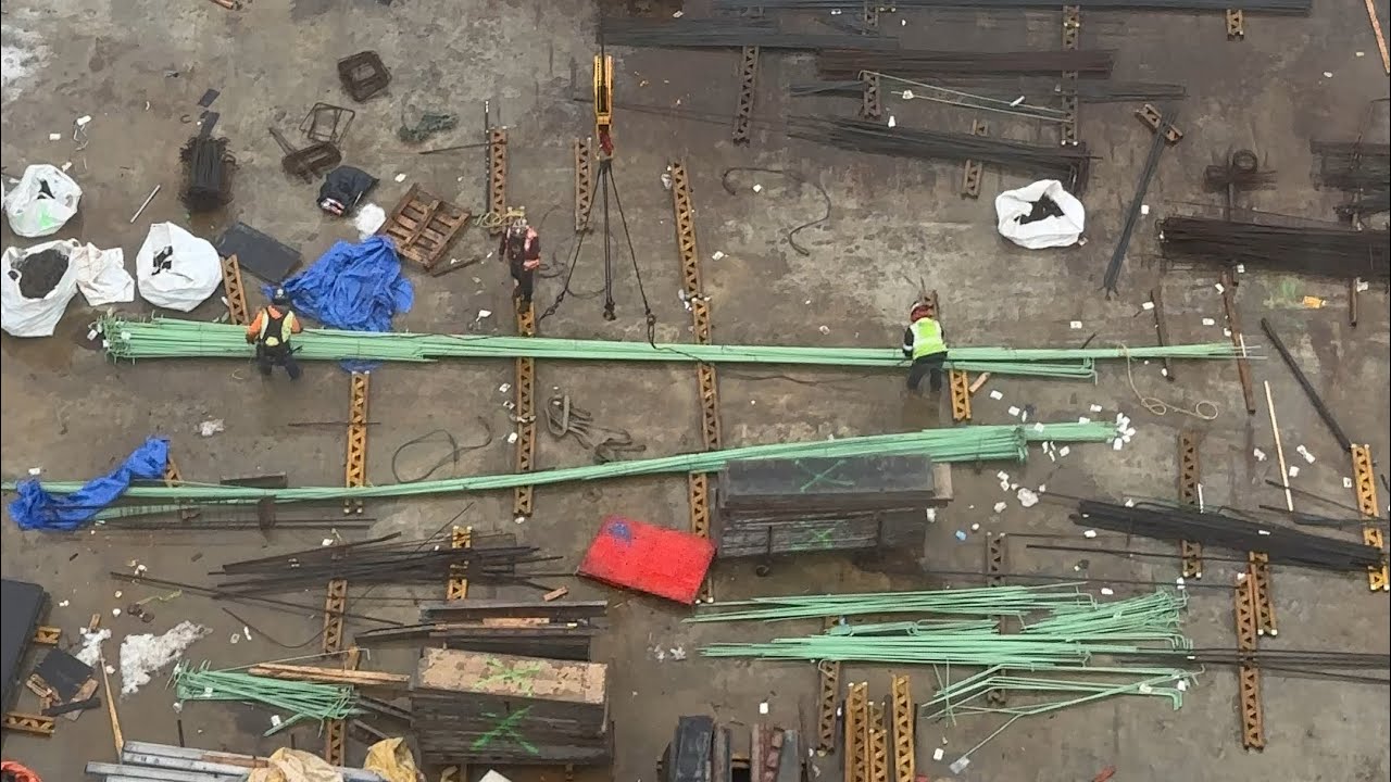 Operator Life, Picking Rebar in a STORM! 