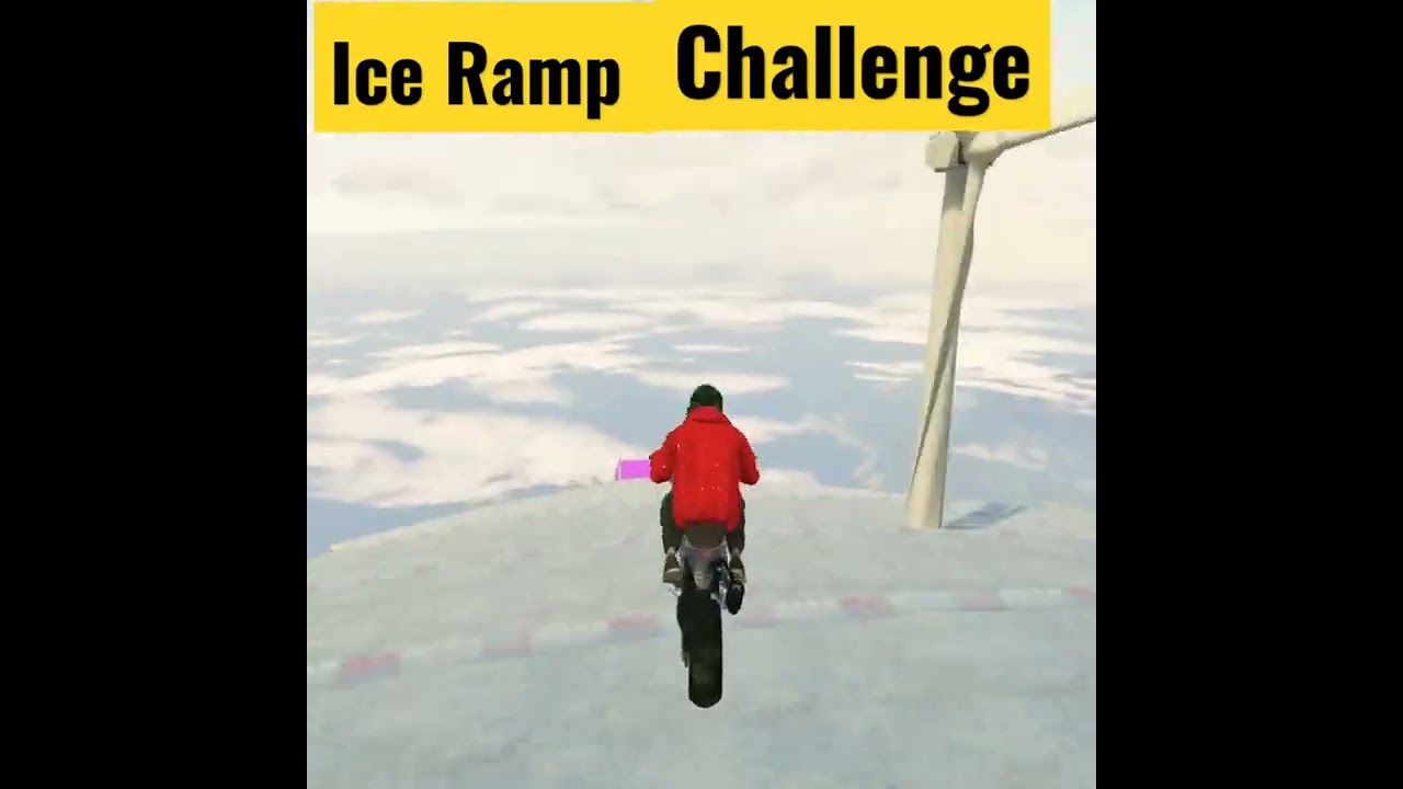 Dangerous Ice Ramp Challenge 😱😤 || GTA 5 PC GAMEPLAY || GAMES4DREAM ||