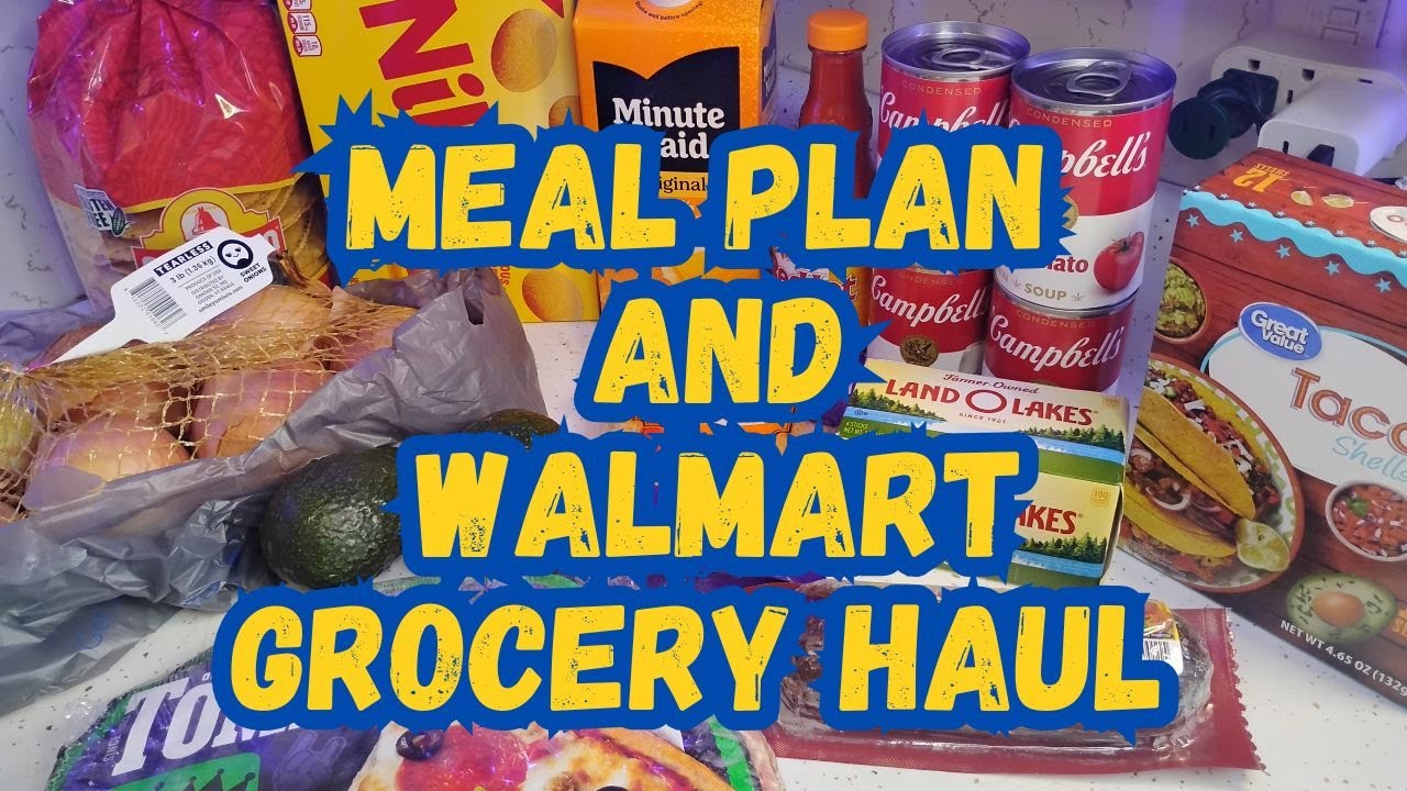 Еженедельный план питания и покупки в Walmart / Запасайтесь продуктами, чтобы не столкнуться с пу...