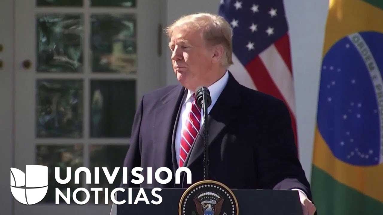 Trump y Bolsonaro en rueda de prensa conjunta desde la Casa Blanca