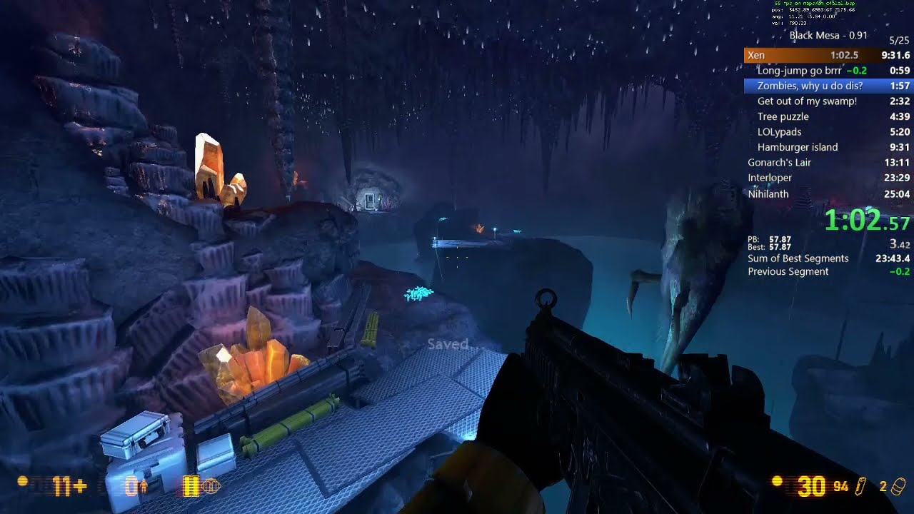 [Old WR] Black Mesa Xen levels in 23:59.20 by the_kovic